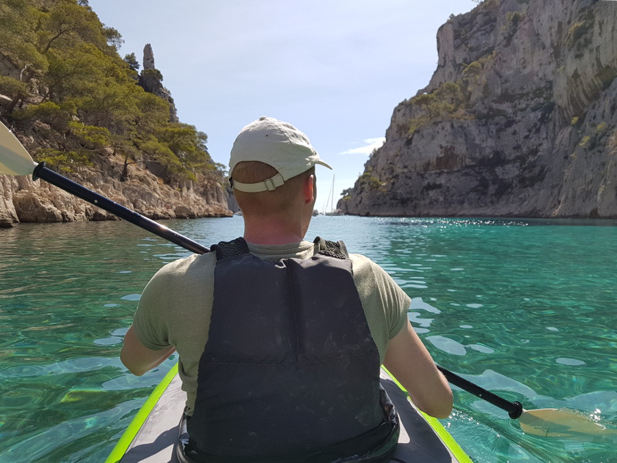 calanques kanufahren