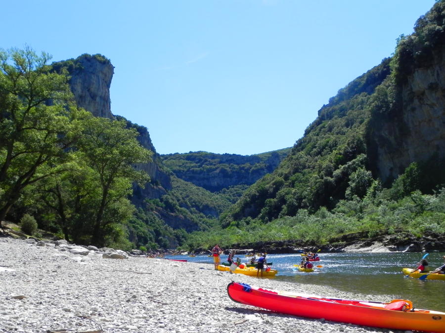 gorges ardeche kajak