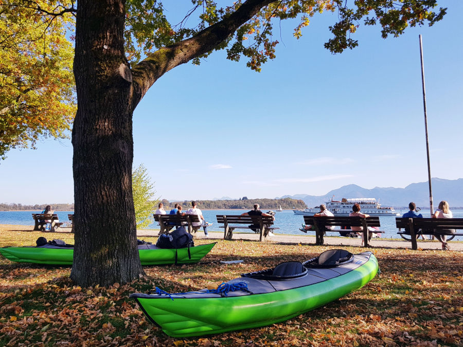 chiemsee kajaktour prien