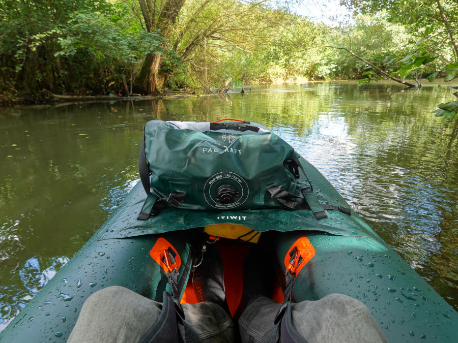 itiwit packraft gepäck befestigen