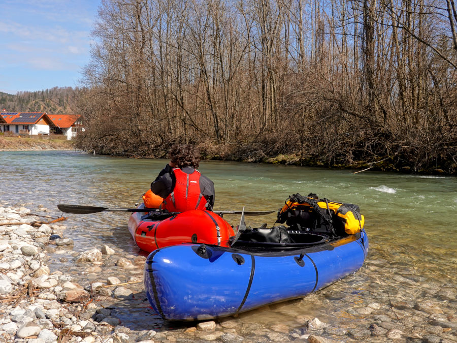 packraften loisach oberau bayern