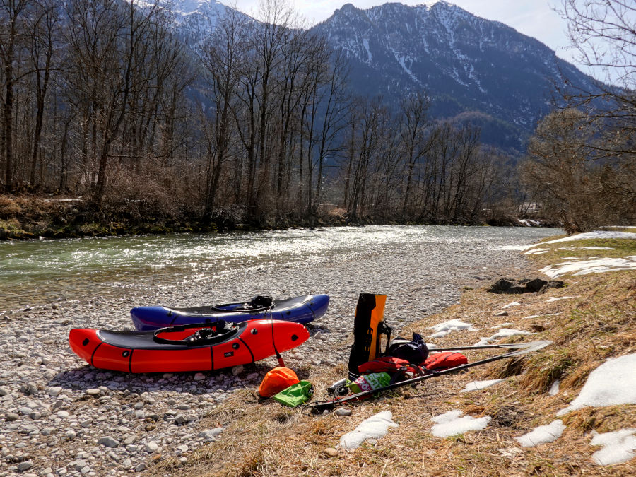 packrafttour loisach bayern