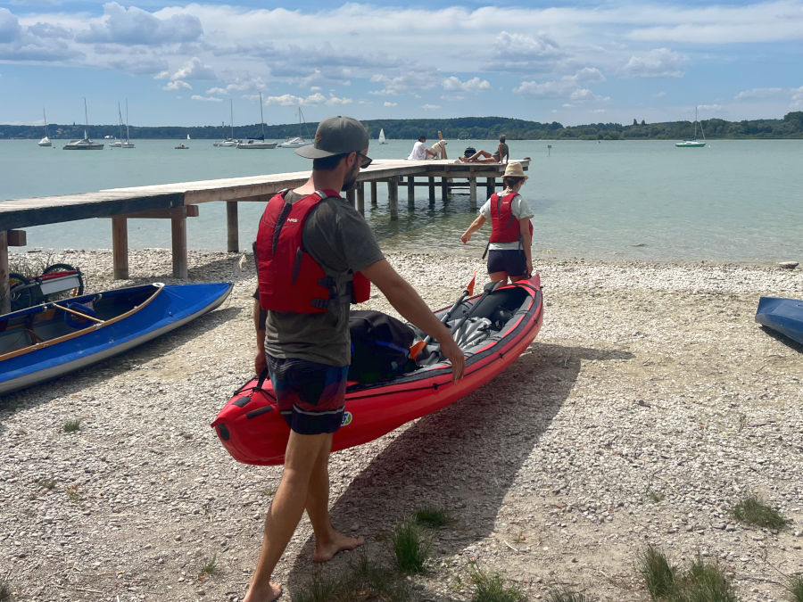 gumotex seawave see fluss tour zu wasser tragen