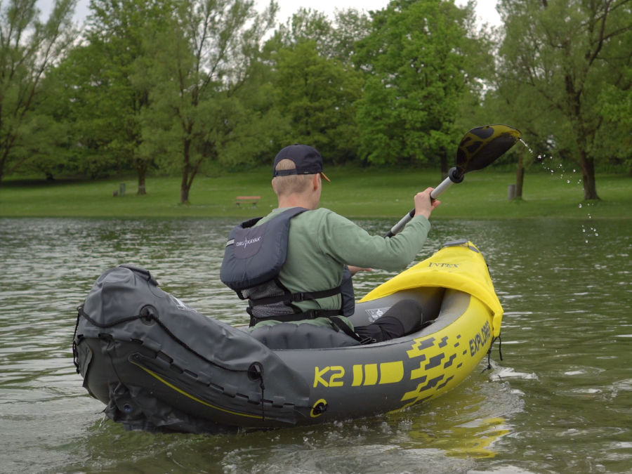 intex explorer k2 kajak solo test