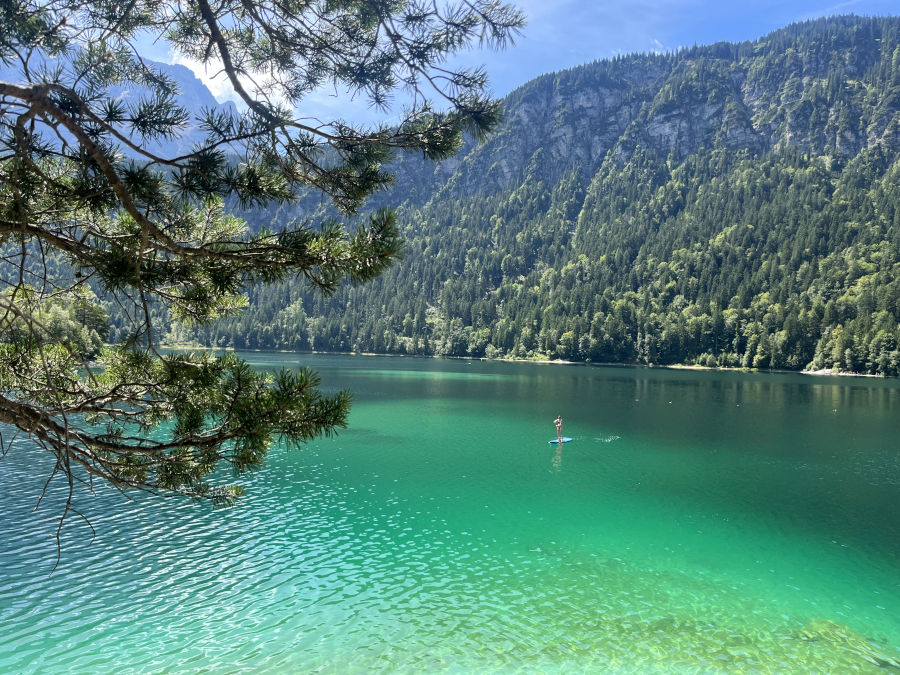 eibsee ausblick almbichl insel