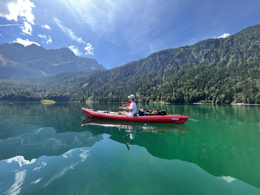 eibsee westufer paddeln