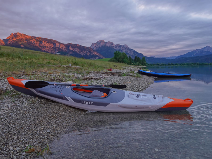 kajaktour bayern forggensee