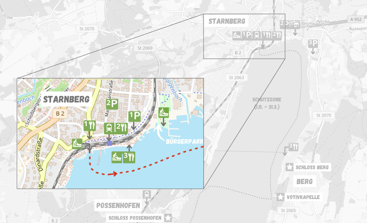 starnberger see start tour